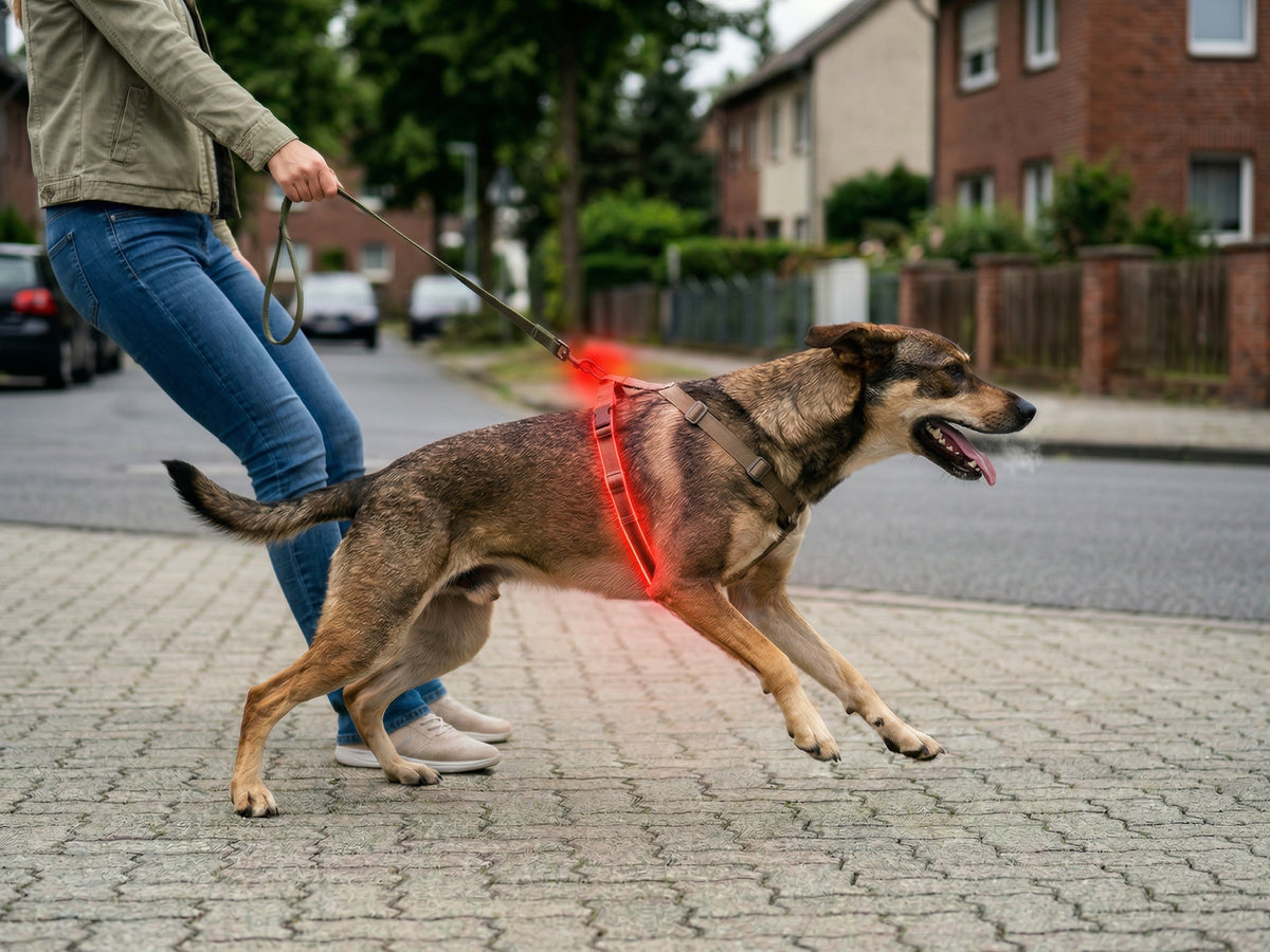 Warum normale Geschirre in der Panik versagen und das Ziehen verstärken.