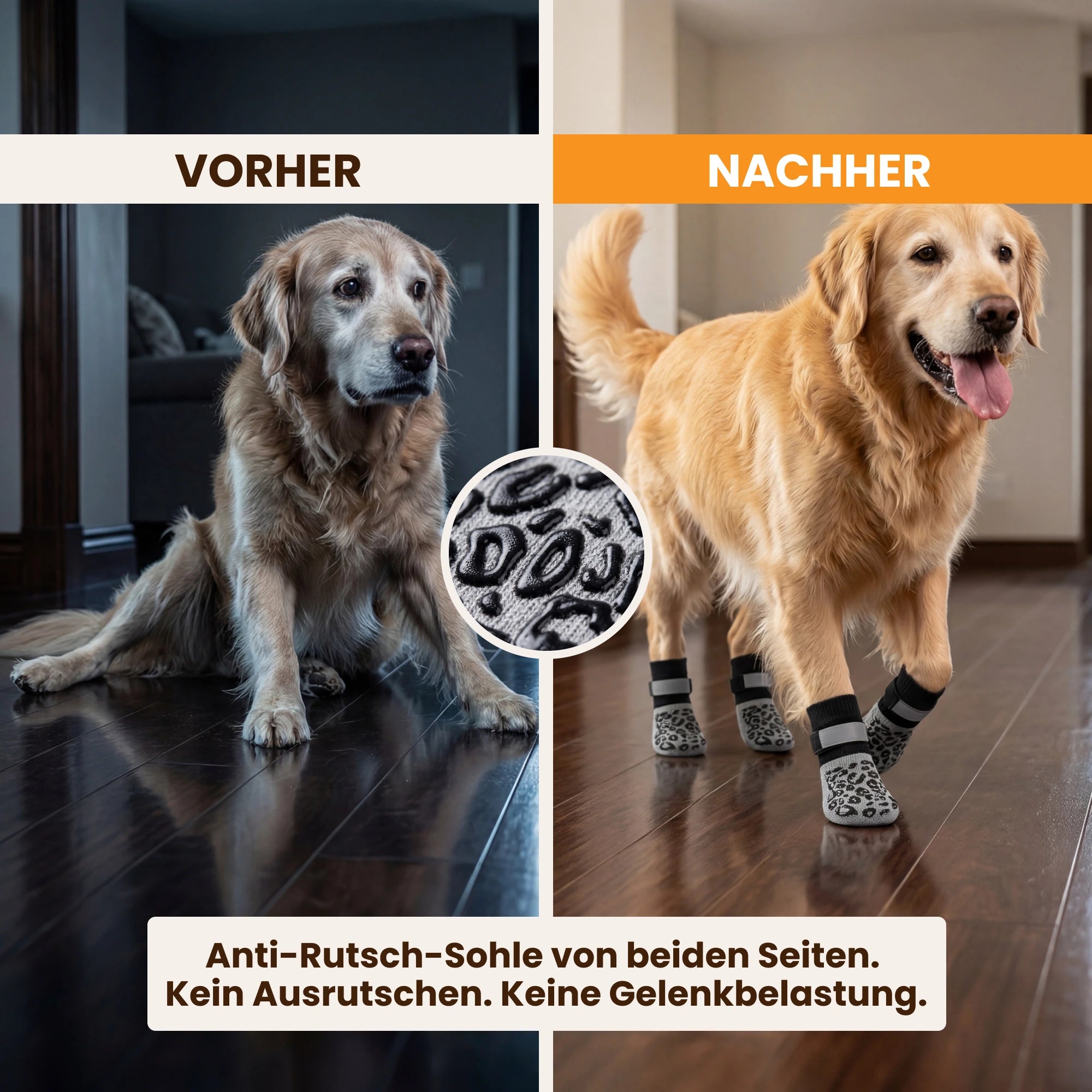 Anti-Rutsch-Pfotensocken