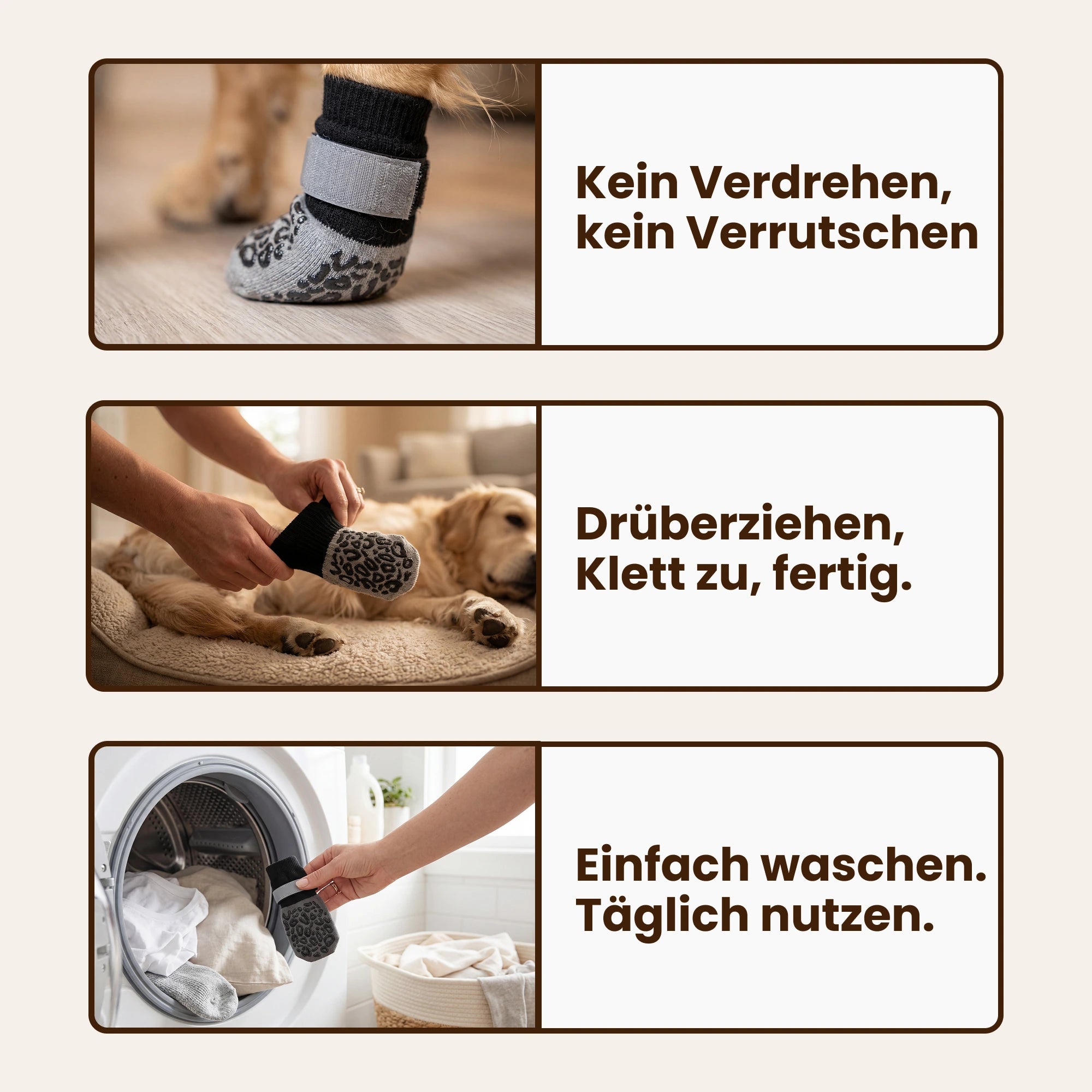 Anti-Rutsch-Pfotensocken