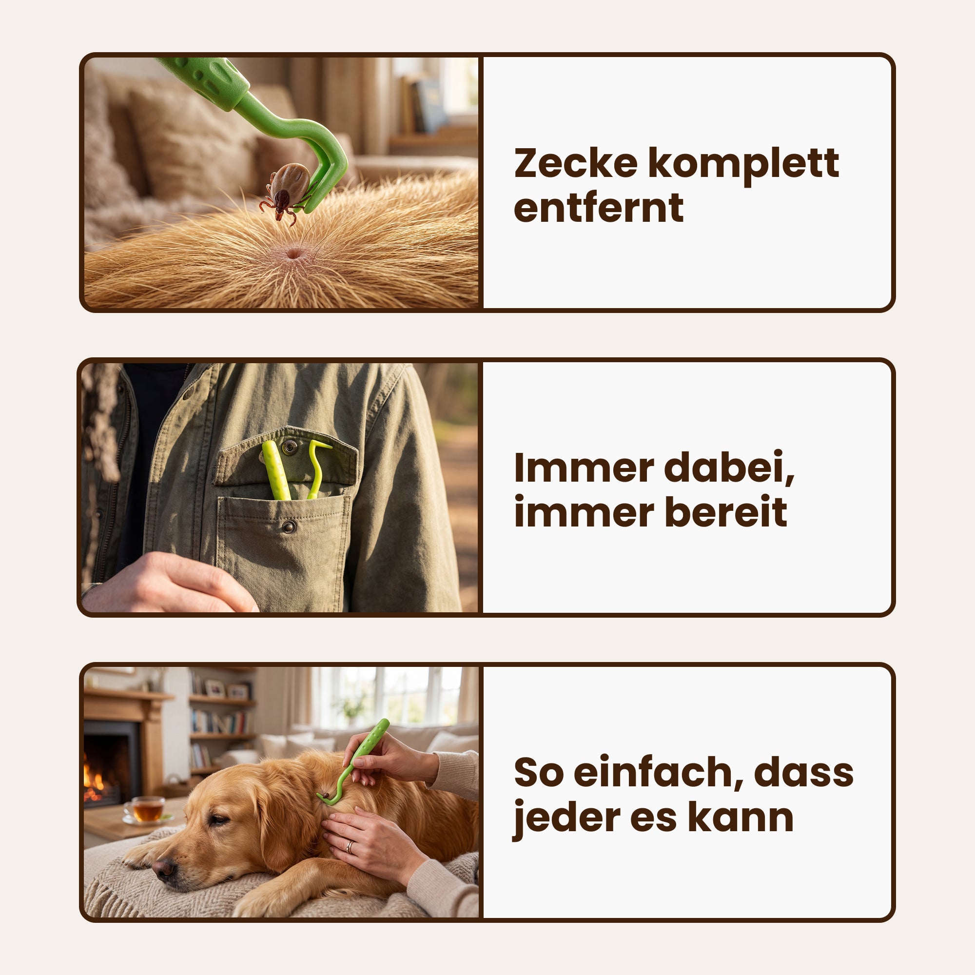 Zeckenhaken 3er-Set